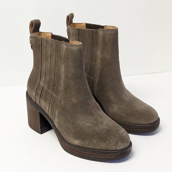 Crown Vintage Capari Ankle Boots, Willow Bark Suede, Women's 8 - Picture 1 of 7